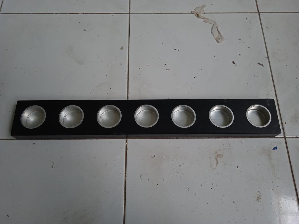 7 well tealight candle holder IKEA Hallare, Furniture & Home Living