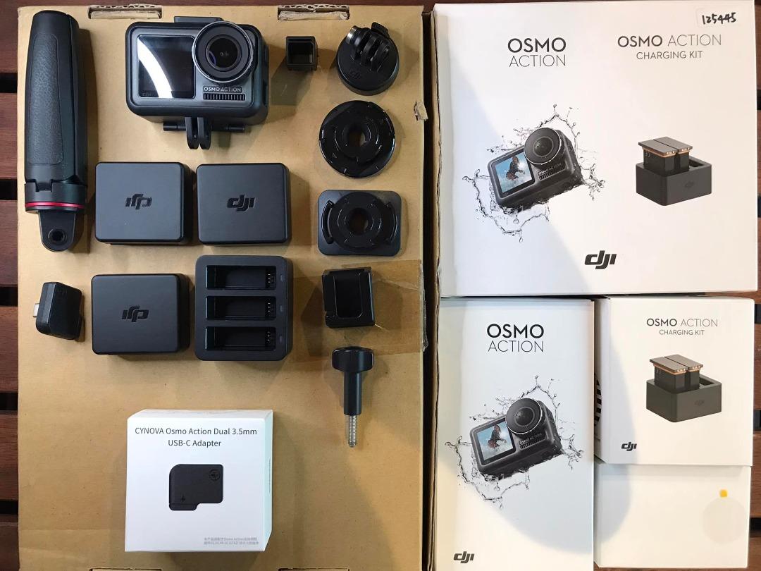 近9成新) 大疆Dji Osmo Action 運動相機(公司貨) 配件全齊+ (原廠電池