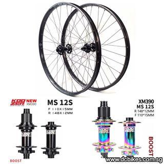 🆕! 27.5 650b / 29er Koozer XM390 X 35mm Duroc 110mm X 15mm / 148mm X 12mm 32H 6 Pawls Boost Black Oil Slick Rainbow Wheelset #Dcbikes ⚠️ Sram XD / Shimano Micro Spline Freehub⚠️   ✴️ PRICE FOR 2  Complete Wheels ✴️