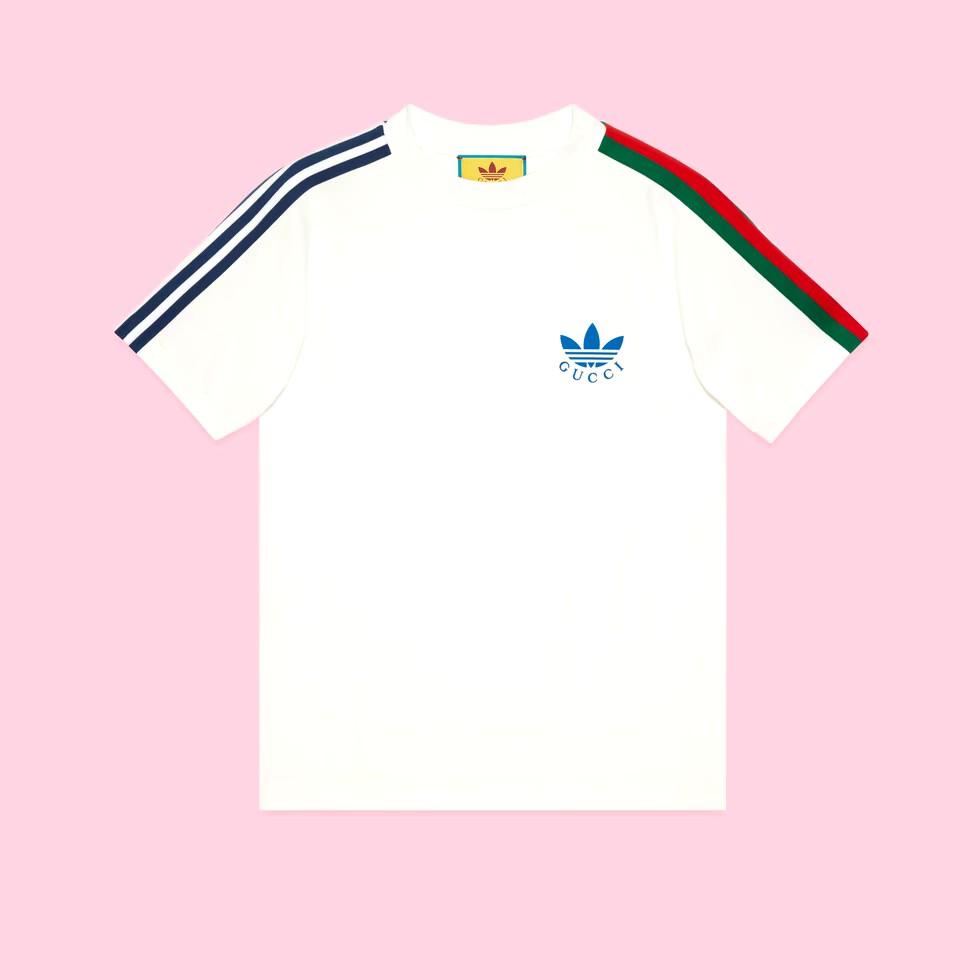 Adidas x Gucci Trefoil print Tshirt, Men's Fashion, Tops & Sets, Tshirts & Polo Shirts on Carousell