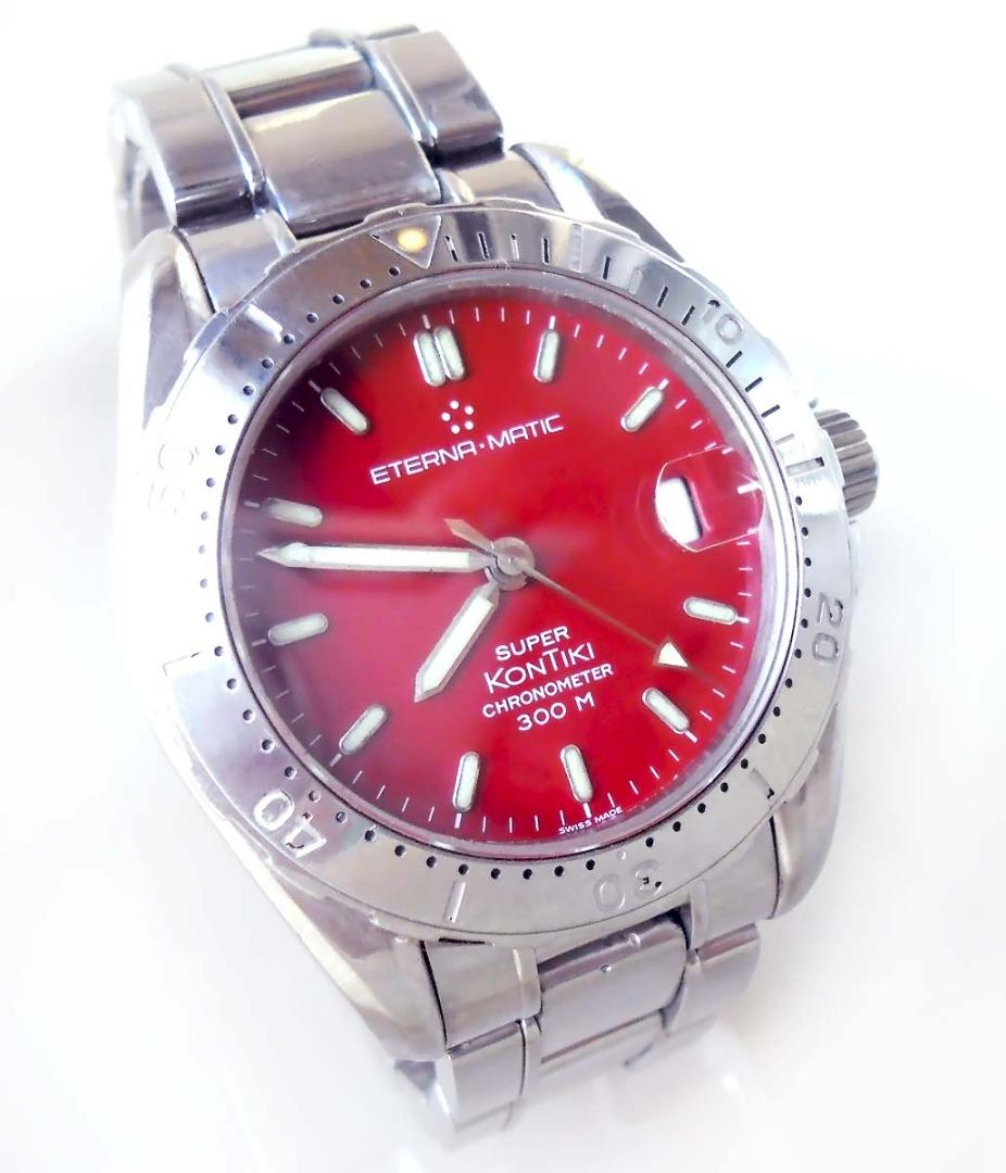 All Original ETERNA MATIC Super KONTIKI 300m Chronometer Vintage Diver Watch
