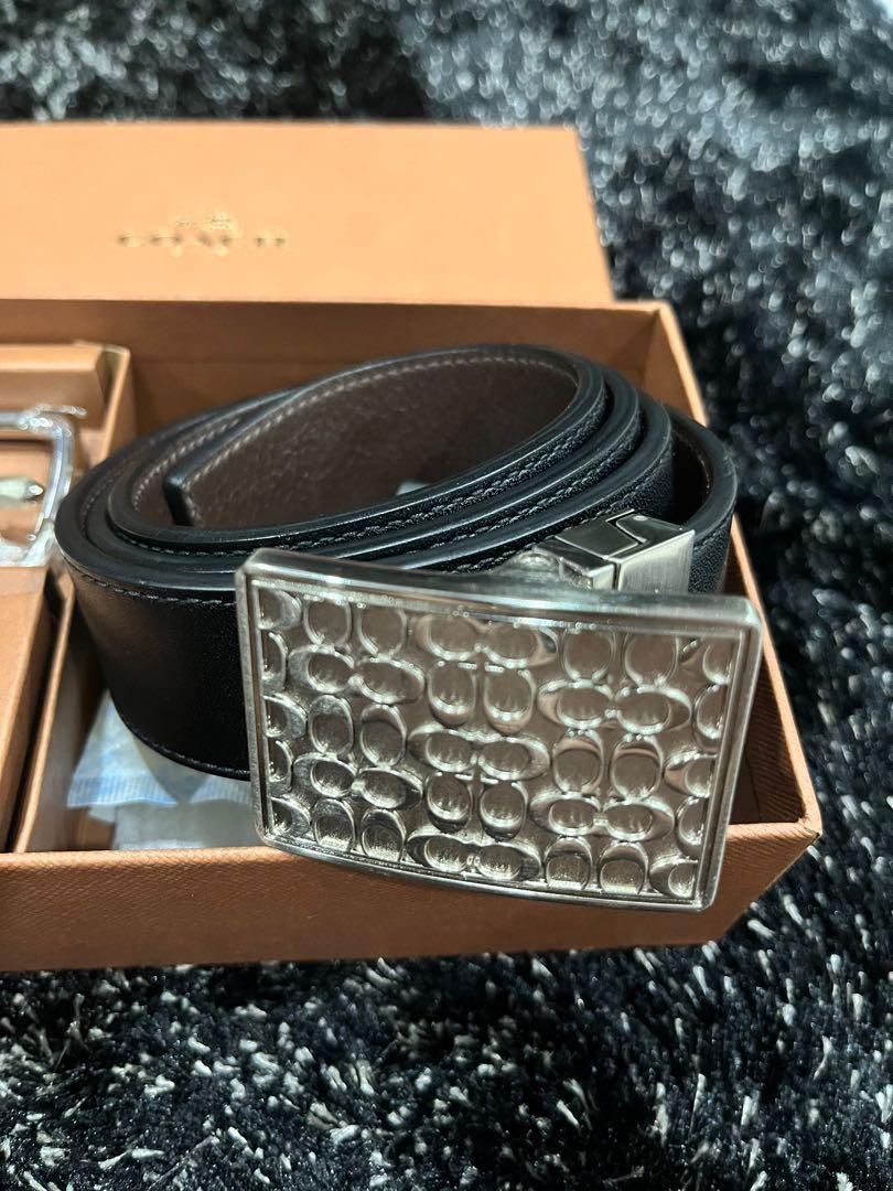 Louis Vuitton LV Heritage 35mm Reversible Belt Cognac Leather. Size 85 cm