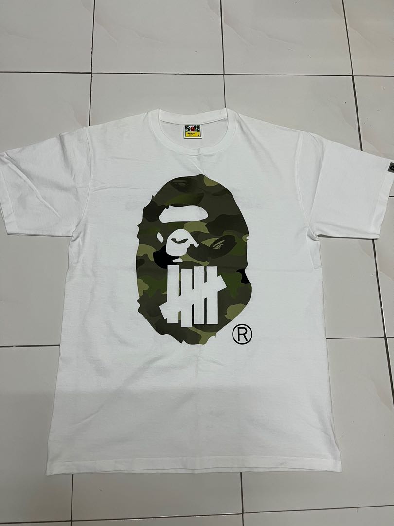 BAPE X UNDEFEATED TEE, Men's Fashion, Tops & Sets, Tshirts & Polo Shirts on  Carousell