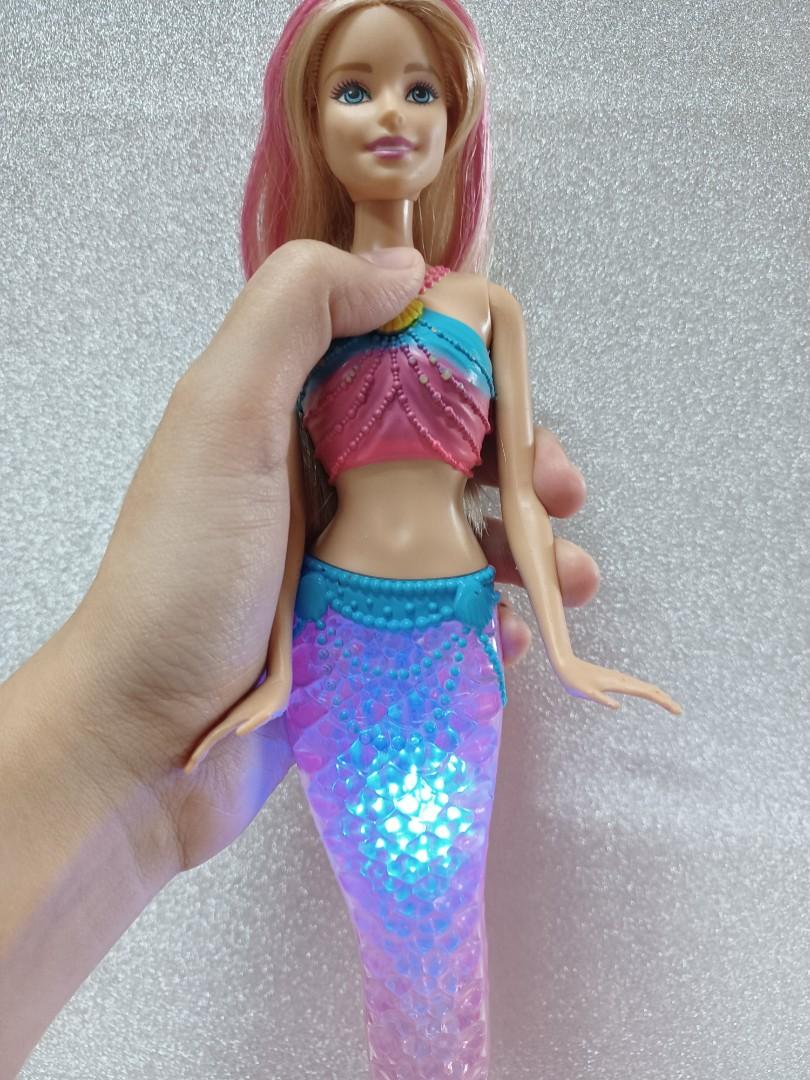 Barbie rainbow lights mermaid doll deals