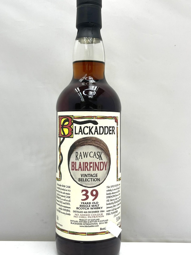 Blairfindy 1964 39 years Single Malt Whisky 700ml Blackadder 限量
