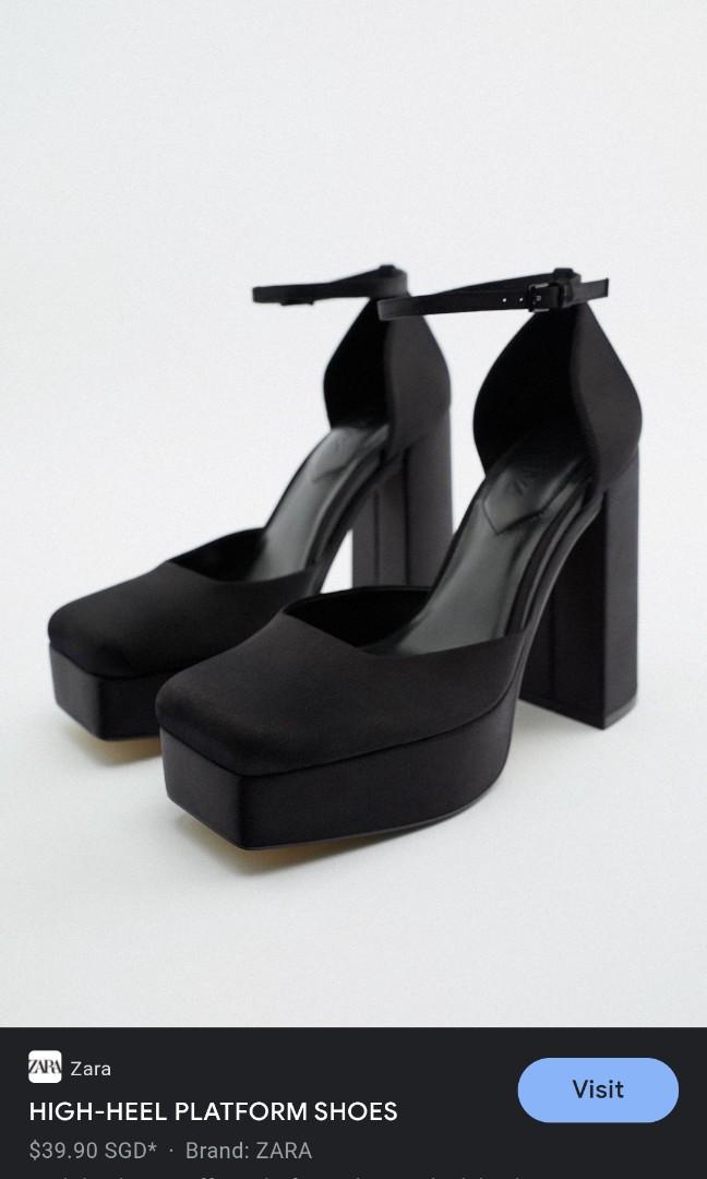Platform heels Zara Pink size 40 EU in Other - 2309502