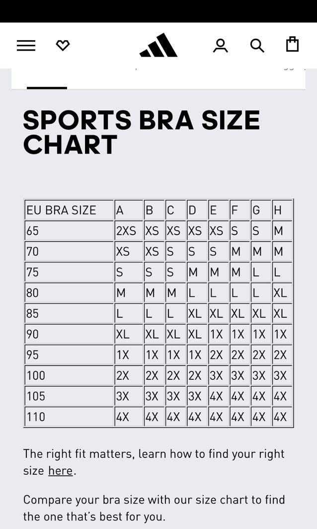 adidas sports bra - XS, Women's Fashion, Activewear Carousell