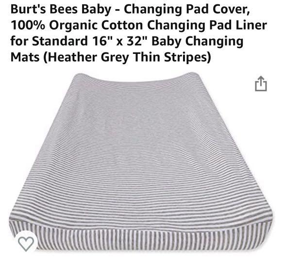 Burt s bee Changing Pad Cover Babies Kids Bathing Changing