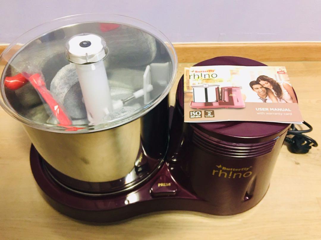Butterfly rhino table top deals wet grinder 2l
