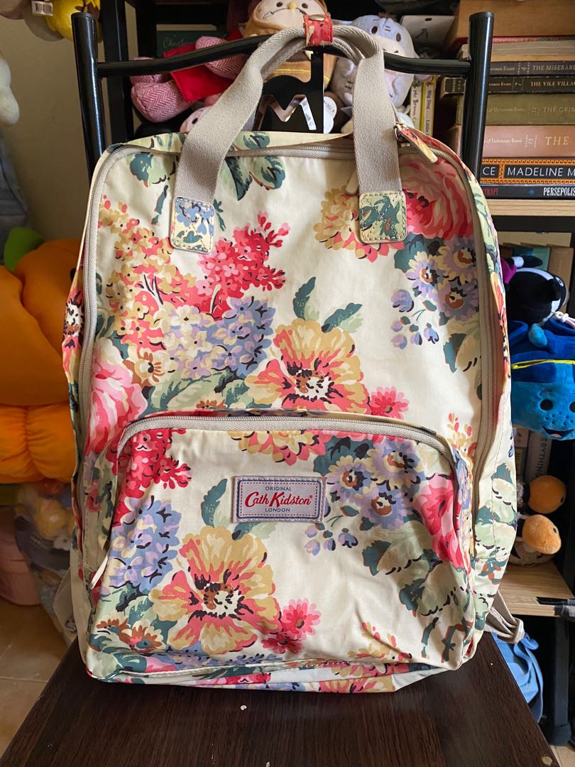 Cath kidston white shop floral bag