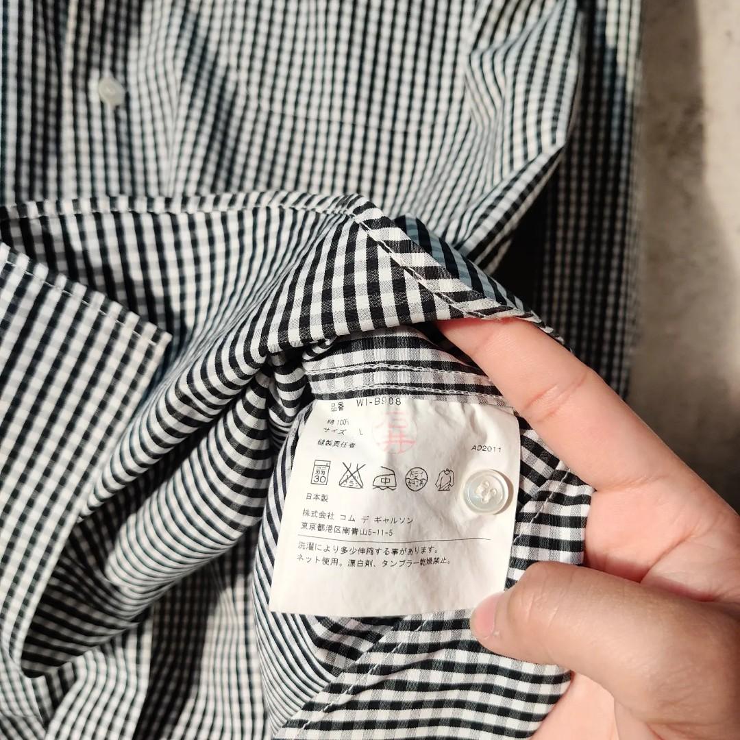 CDG COMME des GARÇONS Junya Watanabe Man (Category: Formal Shirts) located in Quezon City. Submitted by 110collectionsph (Listing ID 1175023794, Image 3). Description: NEW COLLECTION • COMME des GARÇONS EYE JUNYA WATANABE MAN • P2,000 • NO ISSUE • EXCELLENT CONDITION • 9.8/10 COLOR RATE AND CONDITION LENGTH FRONT: 29.5 LENGTH BACK: 30.5 WIDTH: 21.5 CHEST 16.