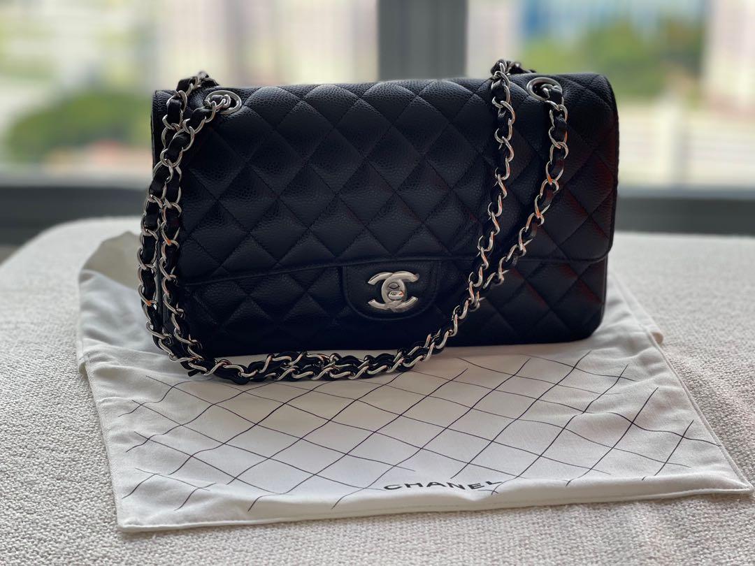 Chanel Black Medium Classic Flap 100% Authentic