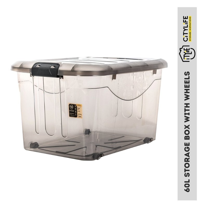 Citylife 60L Storage Box With Wheel, Furniture & Home Living, Home ...