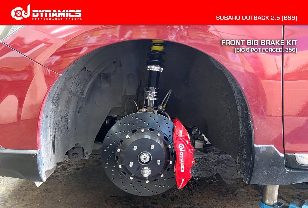 CJ DYNAMICS FRONT BIG BRAKE KIT (BIG 6POT 356) ON SUBARU