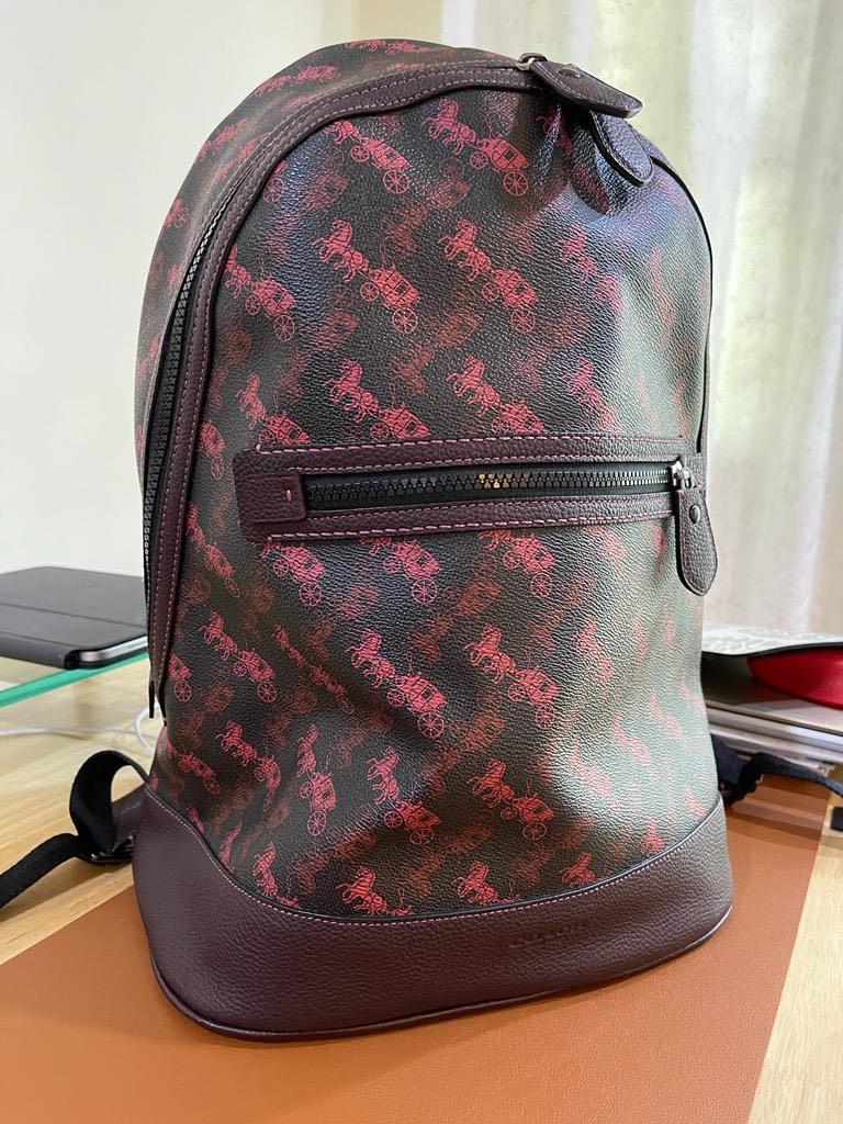 Authentic Coach Barrow Leather Backpack 