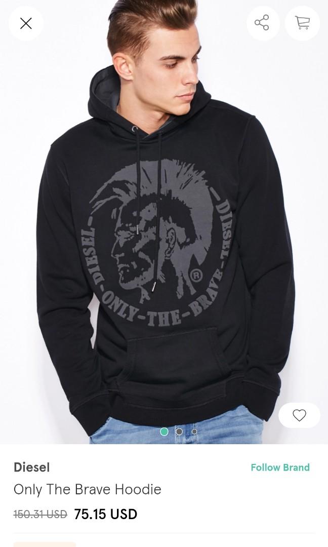 Diesel brave hoodie clearance