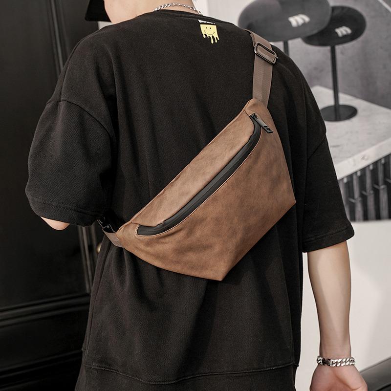 Mens leather cross body sling bag best sale