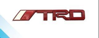 ELECTROVOX TRD with Logo Red Metal Emblem