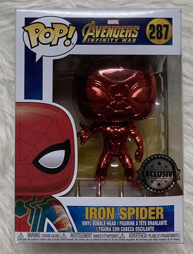 Exclusive Marvel Avengers Infinity War Red Chrome Iron Spider Man