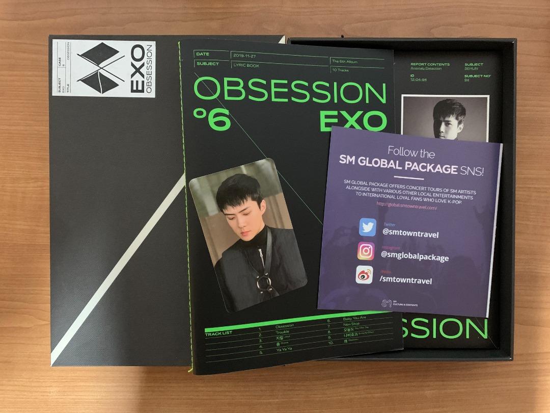 EXO Obsession Album with Sehun PC (Category: K-Wave Merchandise) located in Marikina City. Submitted by mandysellingph (Listing ID 1175050986, Image 1). Description: EXO Obsession album complete with all photobooks and Sehun PC. Only stored after purchasing. .