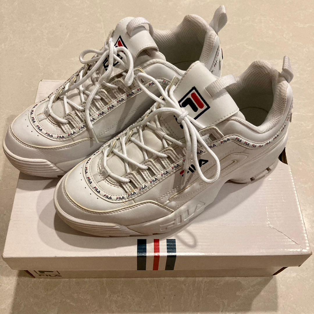 Fila Disruptor 2 Tapey Tape White Women s Fashion Footwear Sneakers on Carousell