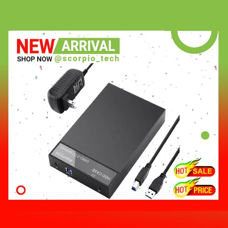 Hard Drive Enclosure, RSHTECH USB 3.0 to SATA External Hard Drive