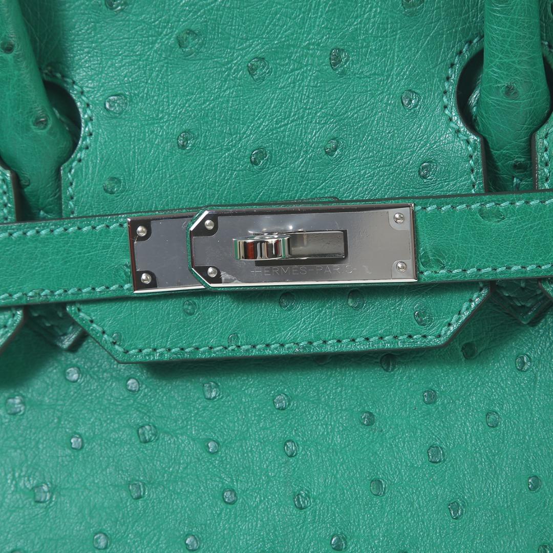 Hermès Birkin 30 Ostrich Vert Vertigo