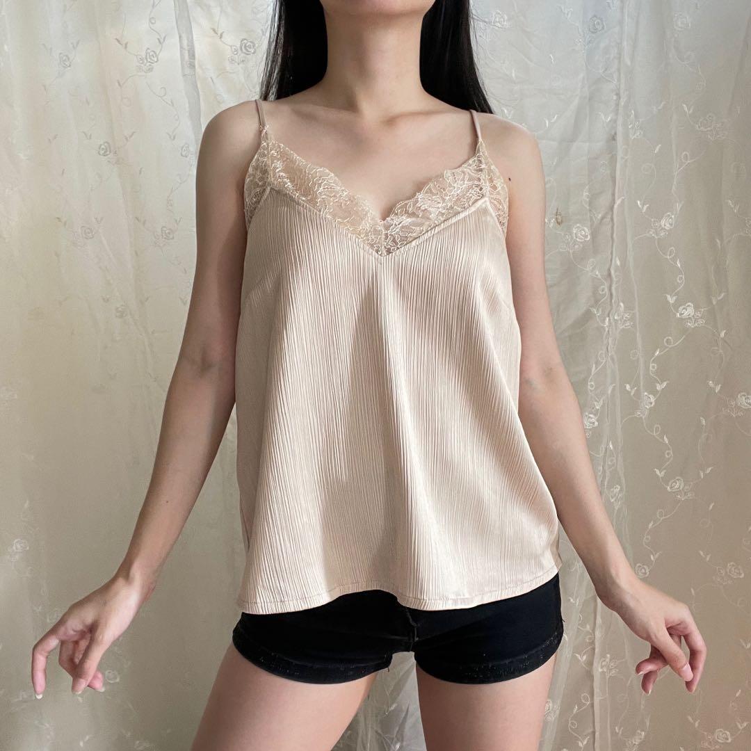 H&m Satin Pajamas Kimono Saten H&m H&M Cream Beige Saten