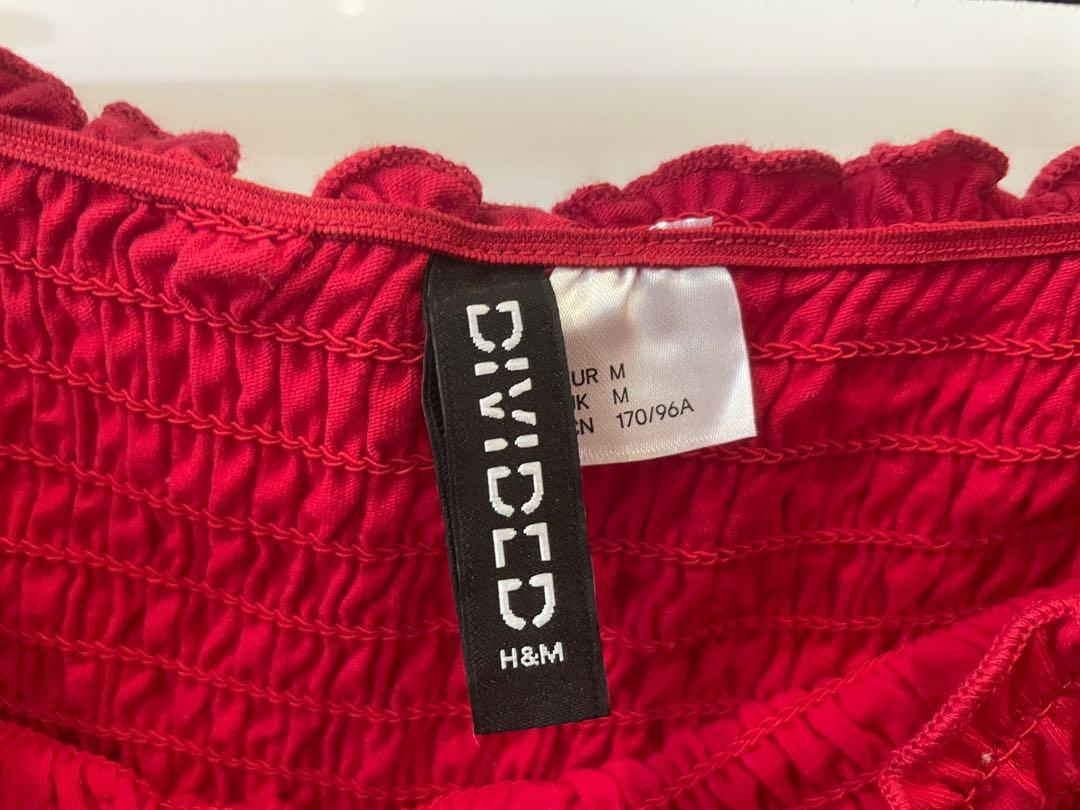 H&m red top (Category: Others Tops) located in Quezon City. Submitted by EssentialsPh_ (Listing ID 1175021102, Image 2). Description: .