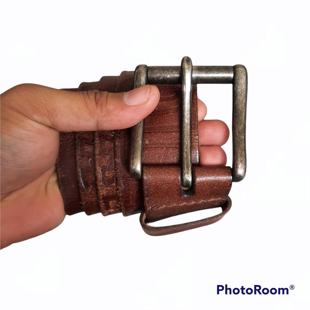 Hollister spellout leather belt 32 to 38 Men s Fashion Watches