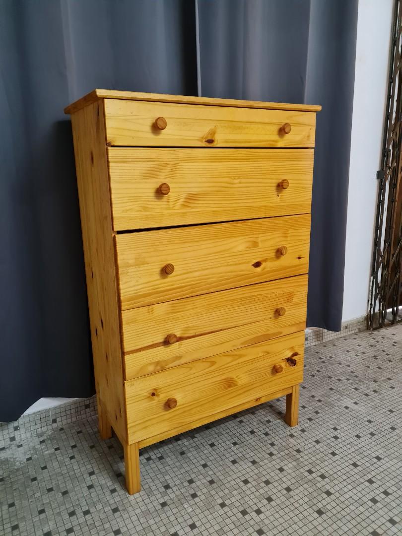 IKEA SOLID PINE drawers, Furniture & Home Living, Furniture, Shelves