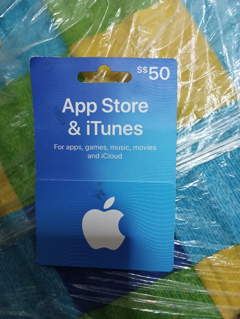 iTunes Gift Card 50GB sale on $40 only, Tickets & Vouchers ...
