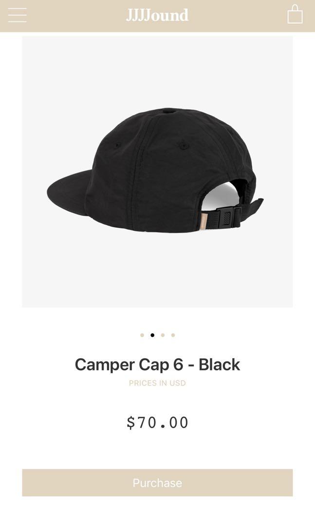 JJJJOUND CAMPER CAP 6 - BLACK