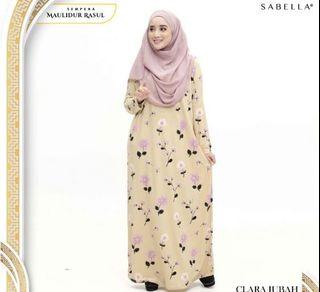 Jubah sabella in nude light pink