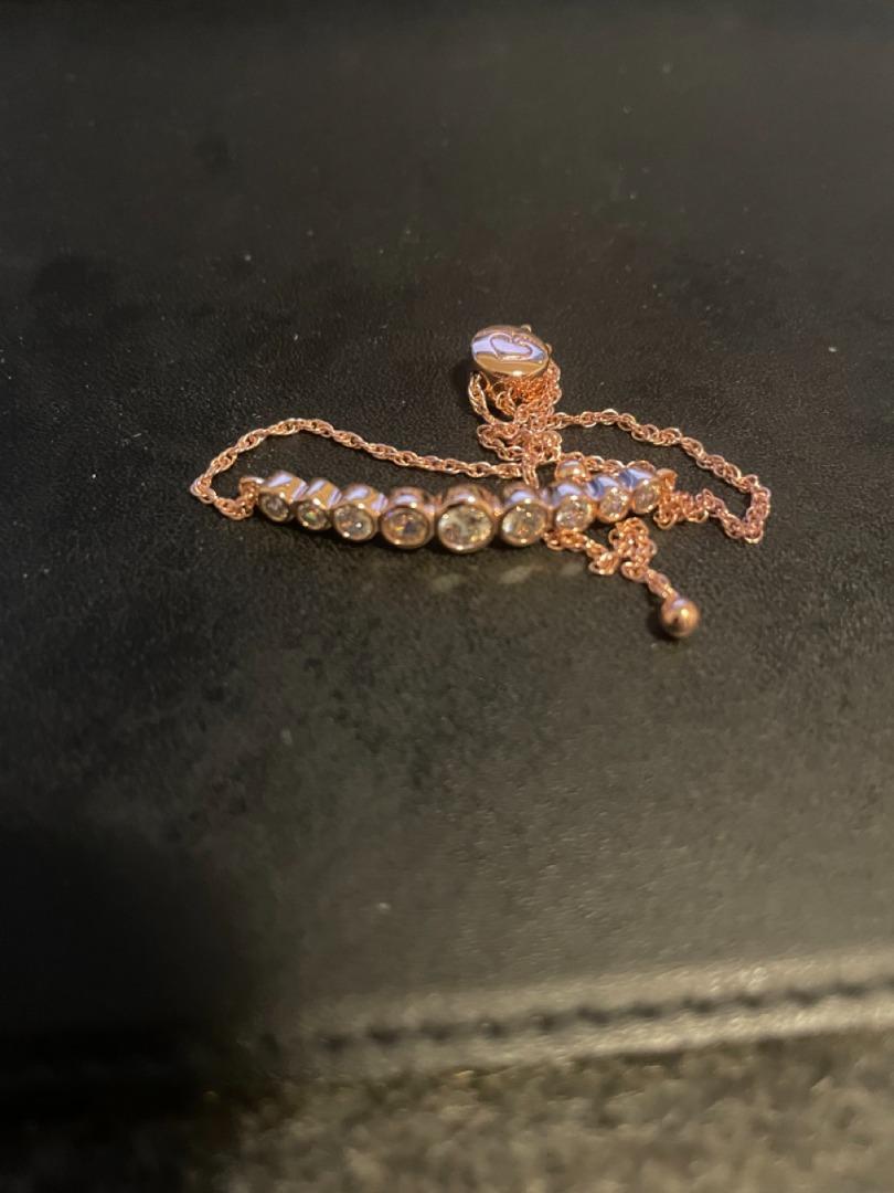 Kate Spade Full Circle Cubic Zirconia Rose Gold Slider Bracelet