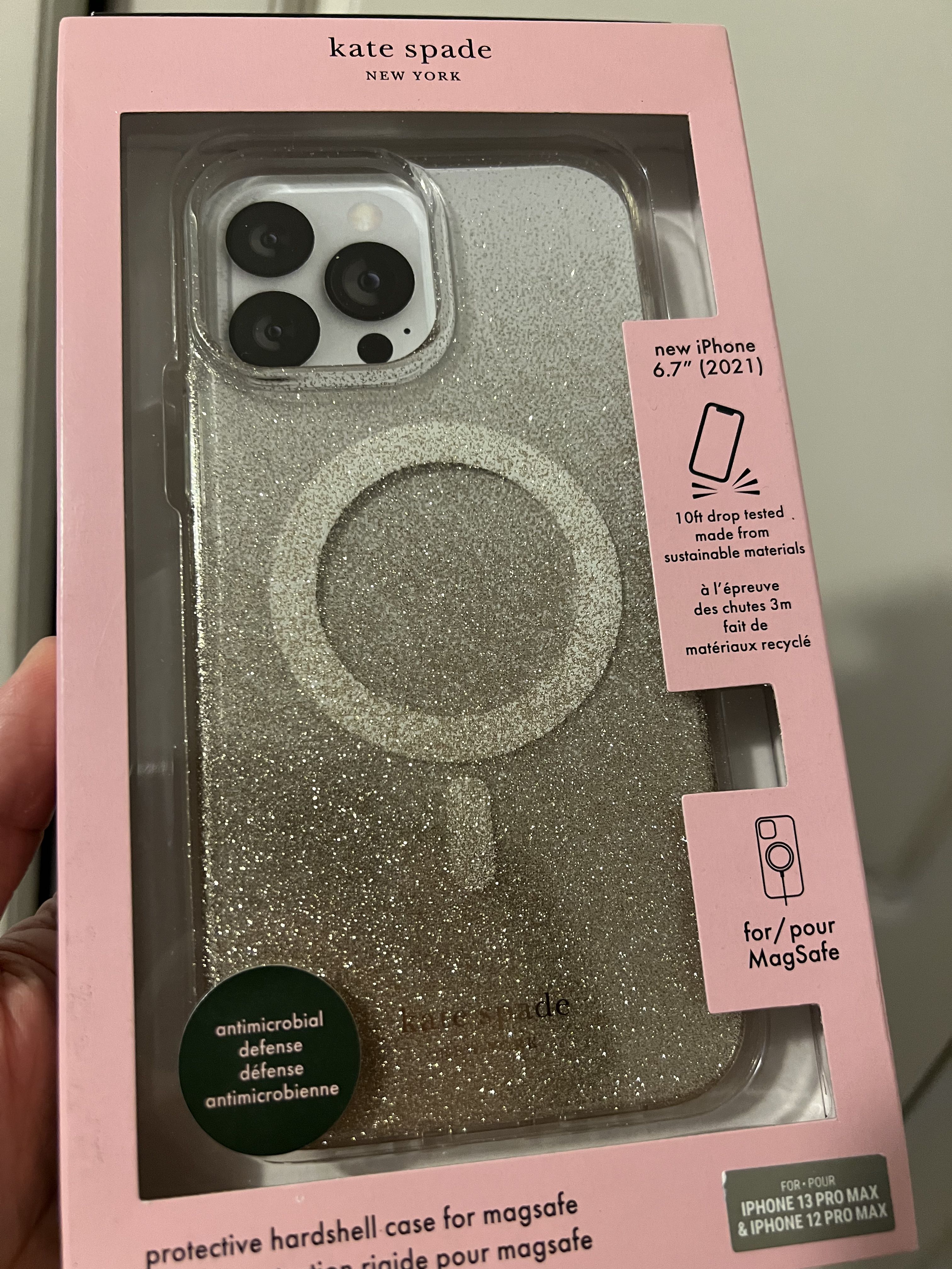 Kate Spade Magsafe compatible case for Iphone 13 pro max, Mobile Phones