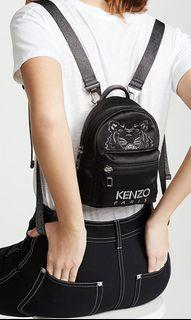 KENZO Black Limited Edition Holiday Mini Tiger Backpack