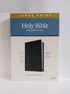 KJV Large Print Thinline Reference Bible Filament Enabled Edition (Leather Black)