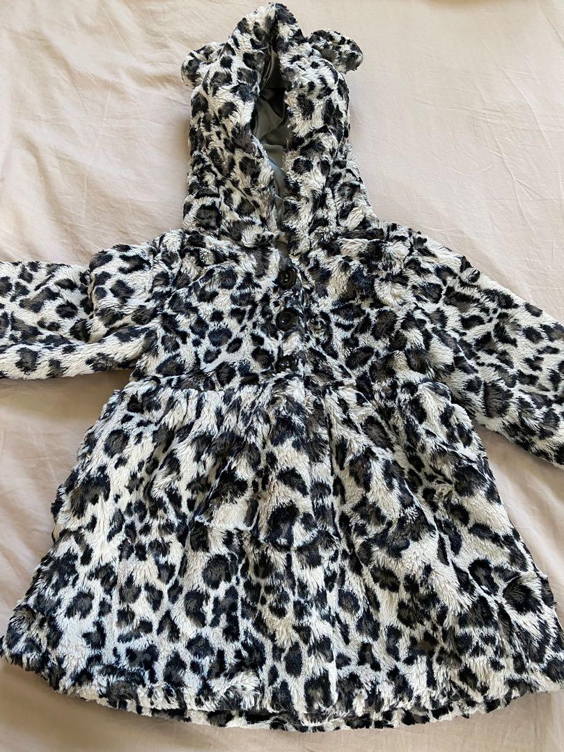 Dalmation print fur coat hotsell
