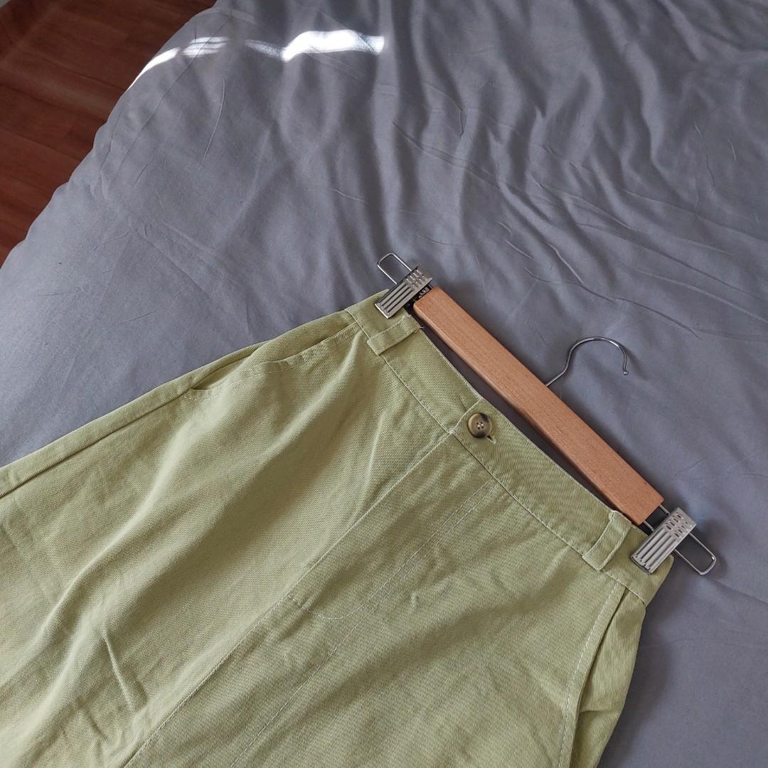 Light Green Skirt, Women's Fashion, Bottoms, Skirts on Carousell