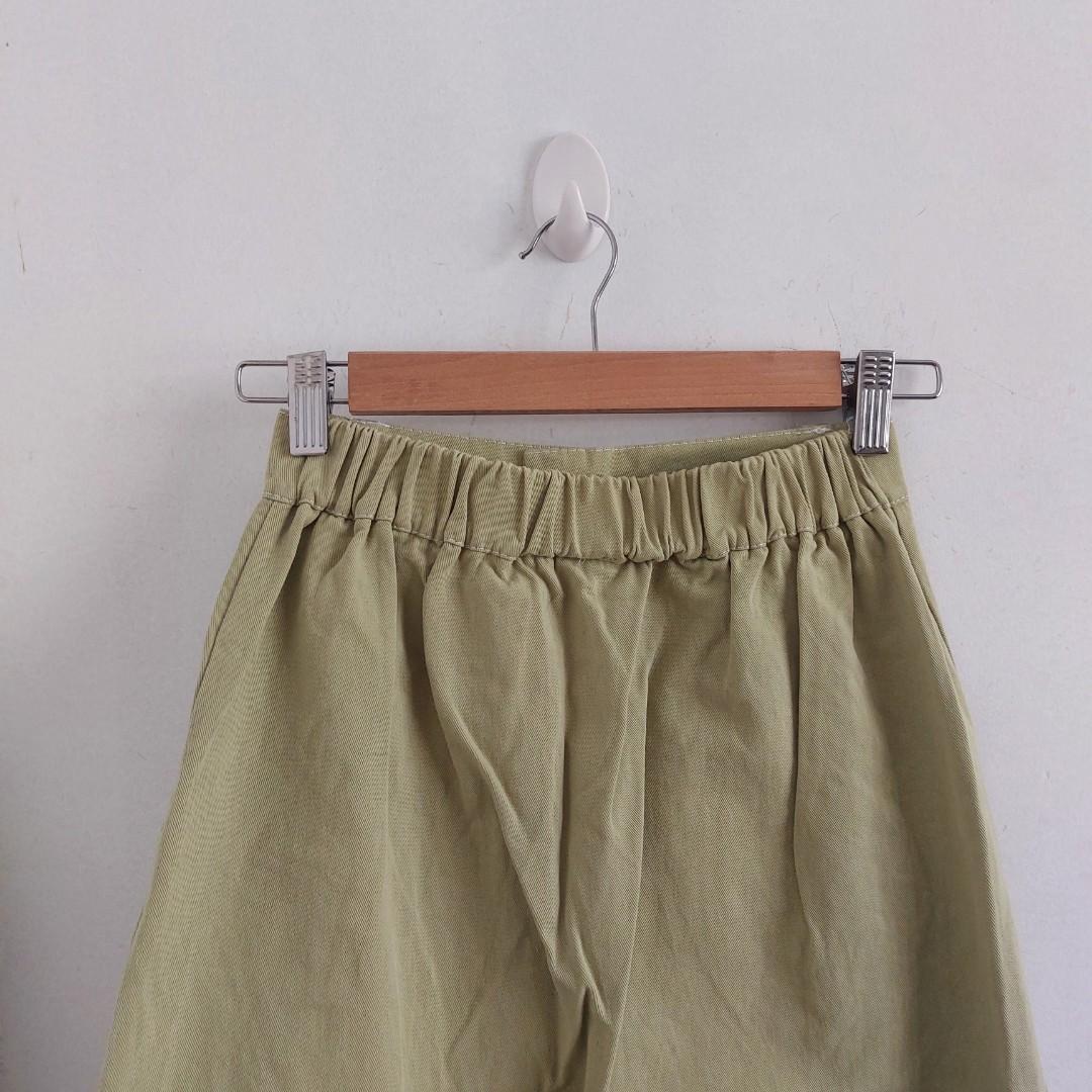 Light Green Skirt, Women's Fashion, Bottoms, Skirts on Carousell