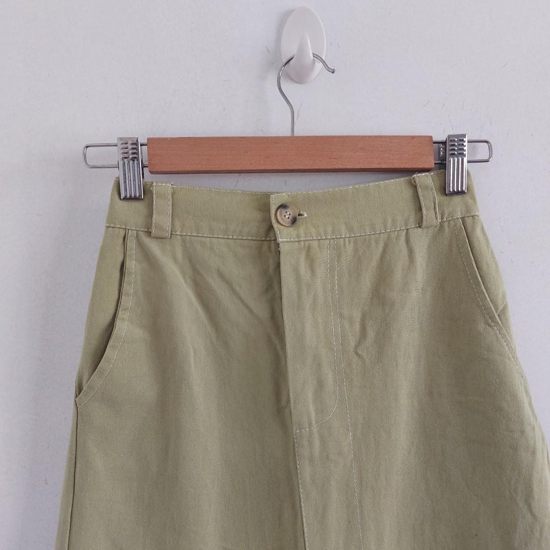 Light Green Skirt, Women's Fashion, Bottoms, Skirts on Carousell