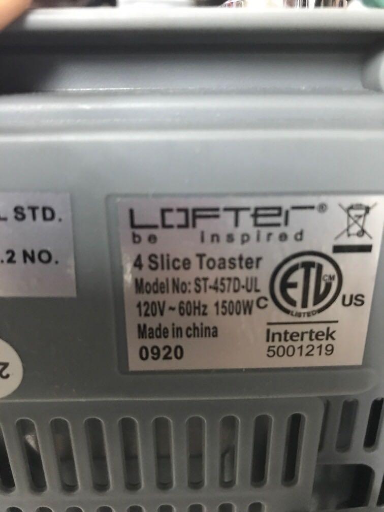 Lofter Stainless Steel Toaster, TV & Home Appliances, Kitchen