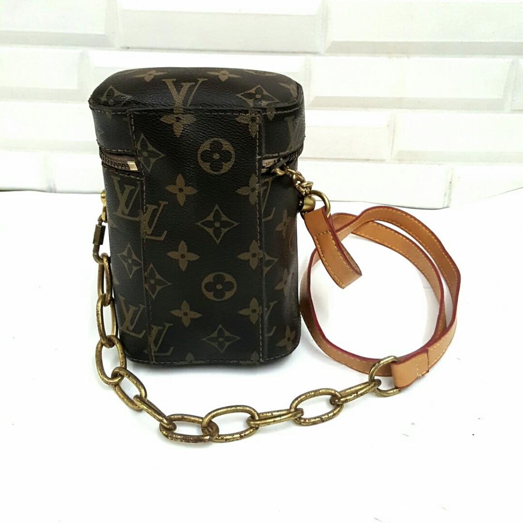 Louis Vuitton Phone Box Monogram Legacy Brown in Coated Canvas/Leather with  Aged Gold-tone - US