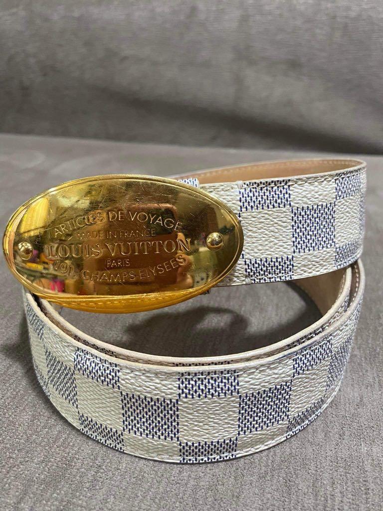 Voyage Damier Azur Belt