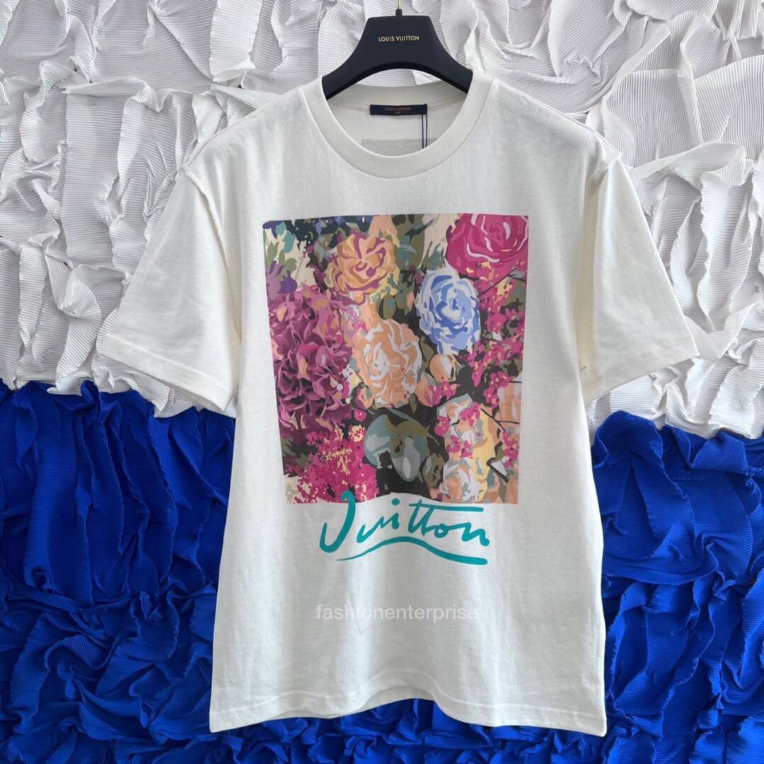 Louis Vuitton LV Flower Tapestry Print T-shirt, Men's Fashion