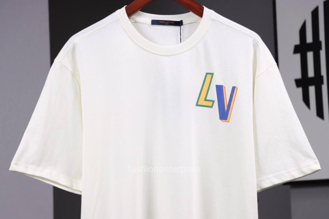 Shop Louis Vuitton Lvxnba Front-And-Back Letters Print T-Shirt