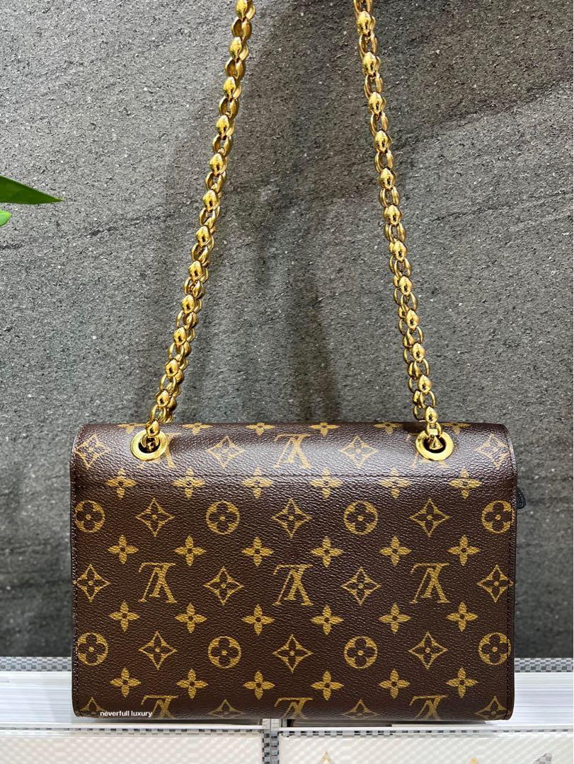 Louis Vuitton Victoire Chain Monogram Noir Bag, Luxury, Bags & Wallets on  Carousell