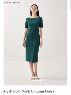 Love Bonito Aleah Boat Neck Column Dress