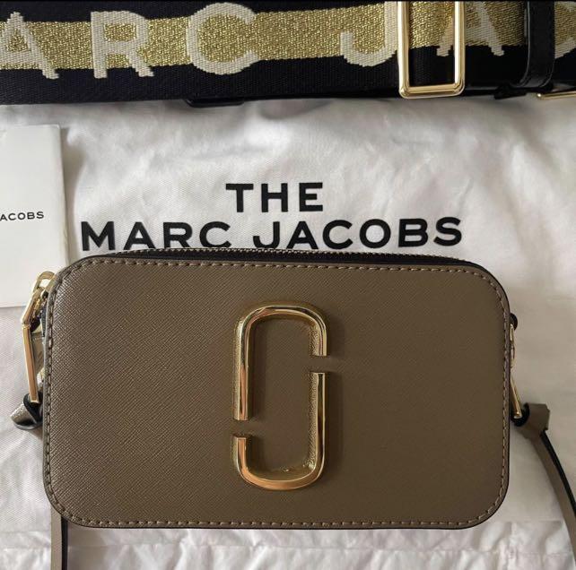 MARC JACOBS: The Snapshot bag in tricolor saffiano leather - Apple Green